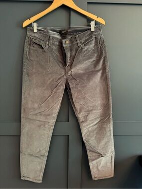 Banana Republic Women's Gray Skinny Velvet Jeans